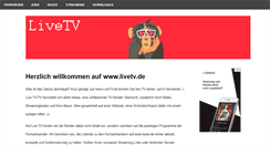 Desktop Screenshot of livetv.de